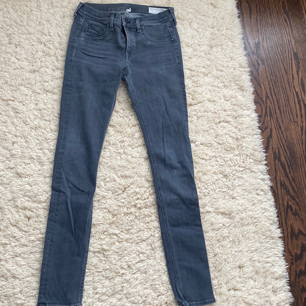 Rag and Bone gray skinny jeans size 28